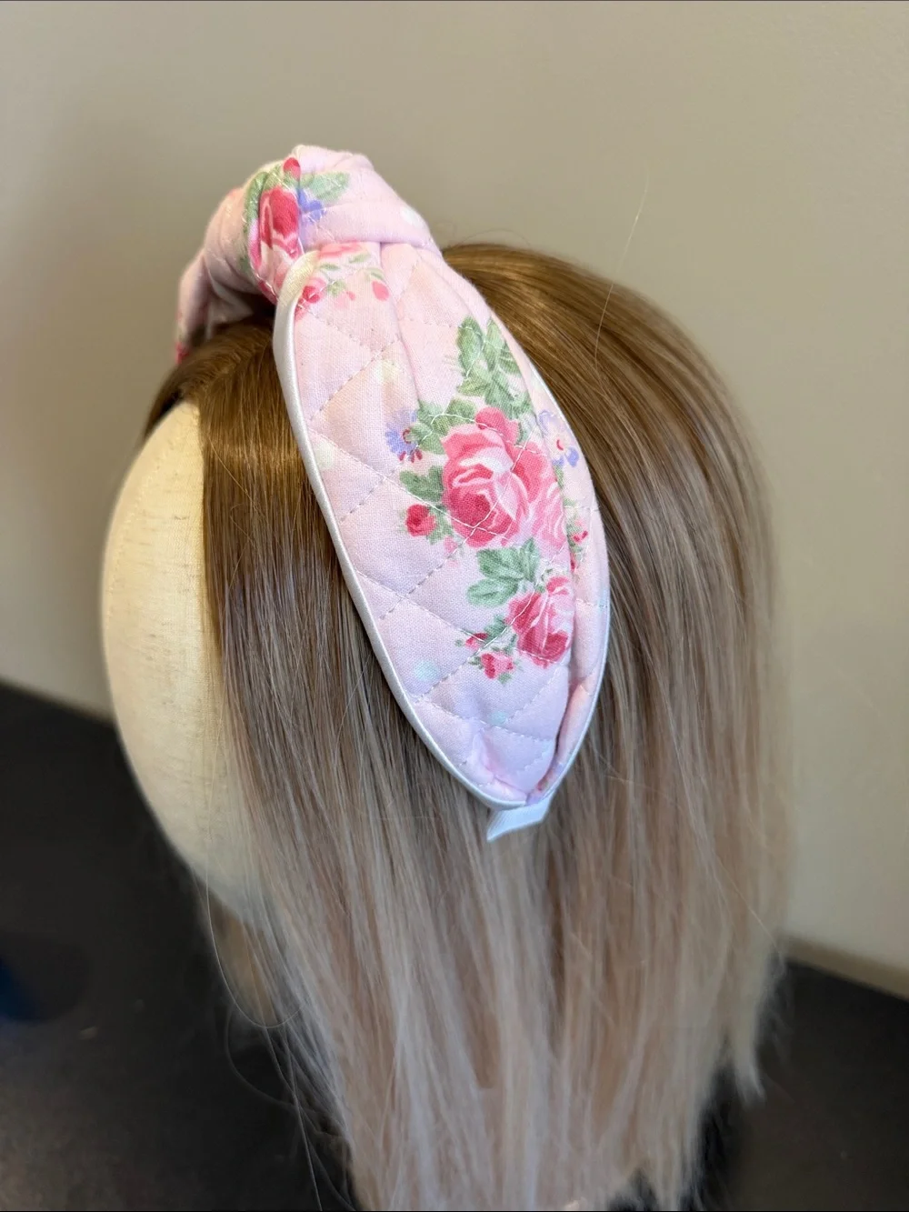Floral Knotted Headband - Pink